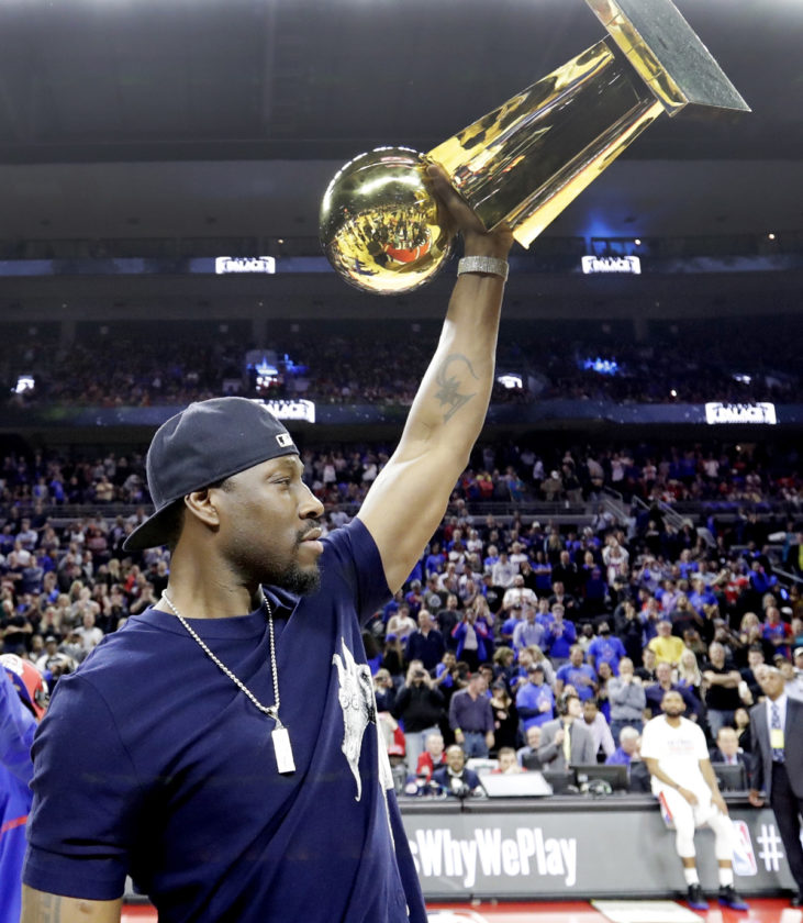 Past celebrated in Detroit Pistons’ final home game at The Palace of